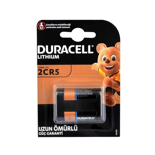 Duracell DL245, 2CR5 Ultra 6V Lithium Pil 1li (İ)