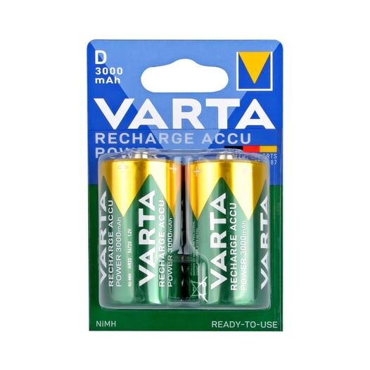 Varta 56720101402 Accu Ready2Use Büyük Pil - D 3000 mAh 2li