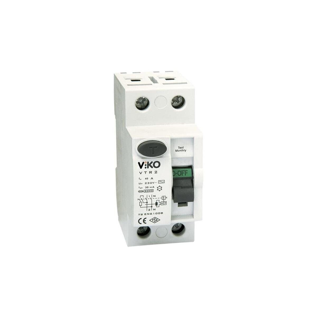 Viko VTR240300 Kaçak Akım Rölesi 1 Faz+Nötr 40 Amper 300mA
