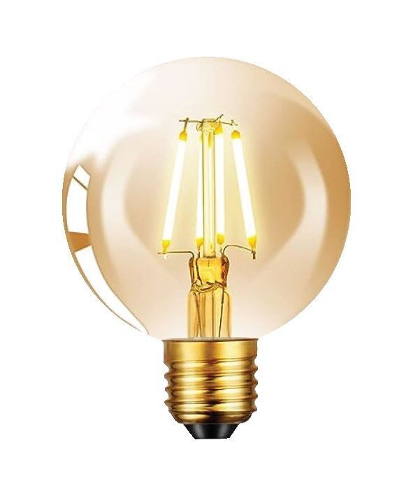 Ledolet G95 Gold 6W Flament LED Ampul E27 2700K