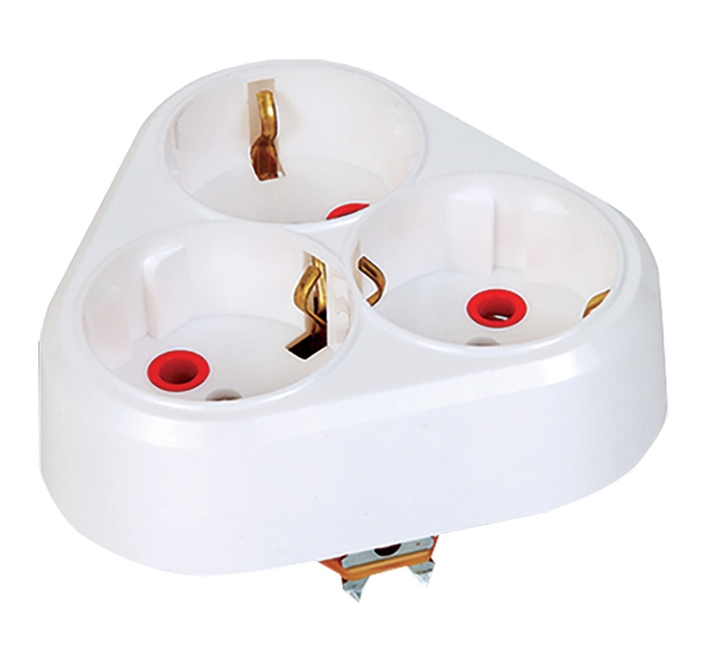 TP. ÜÇLÜ FİŞ -PRİZ YONCA TİP ( SIVA ALTI)